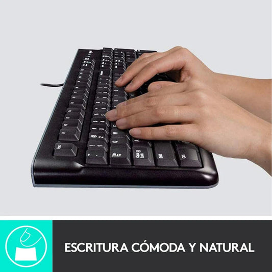 Logitech Mk120 Combo Teclado Y Mouse Usb Plug And Play Ñ