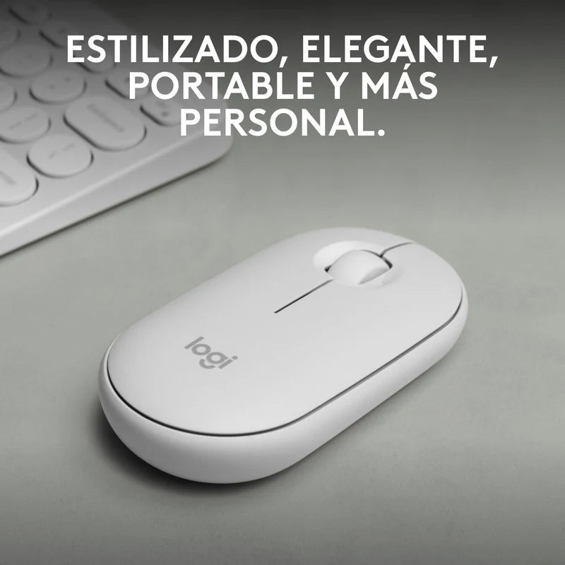 Mouse Logitech Pebble M350s Inalámbrico Bluetooth Usb Blanco