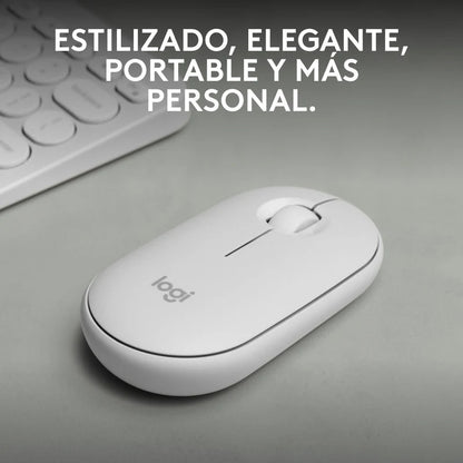 Mouse Logitech Pebble M350s Inalámbrico Bluetooth Usb Blanco