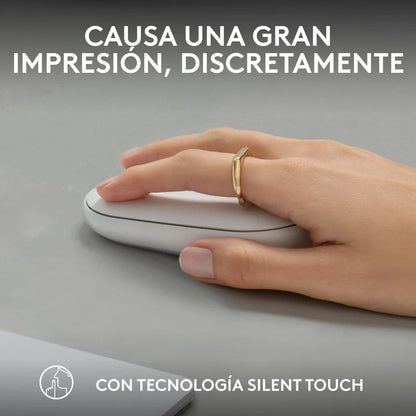 Mouse Logitech Pebble M350s Inalámbrico Bluetooth Usb Blanco