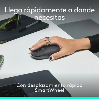 Combo Teclado y Mouse Inalámbrico Logitech POP Icon Grafito
