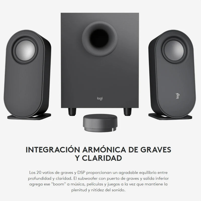 Parlante Logitech Z407 2.1 Bluetooth Control Inalámbrico