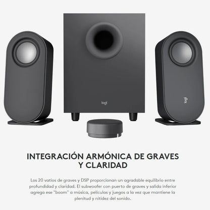 Parlante Logitech Z407 2.1 Bluetooth Control Inalámbrico