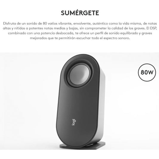 Parlante Logitech Z407 2.1 Bluetooth Control Inalámbrico