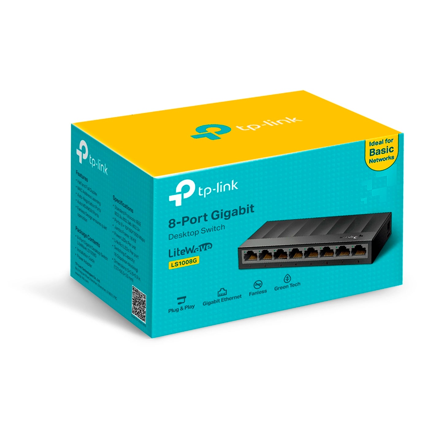 Switch De Escritorio Tp-link Ls1008g Gigabit 8 Puertos