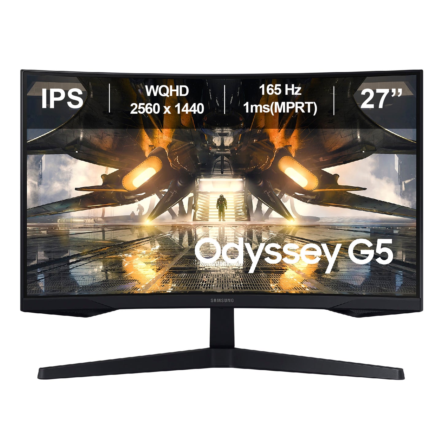 Monitor Gaming Samusng G55A 27" Odyssey G5 Curvo QHD 165Hz