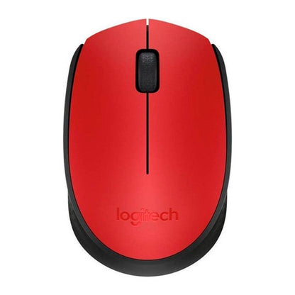 Mouse Inalámbrico Logitech M170 Rojo Y Negro