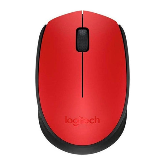 Mouse Inalámbrico Logitech M170 Rojo Y Negro