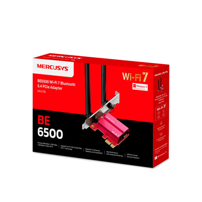 Adaptador Wifi Mercusys Pcie Bluetooth BE6500 MA37BE