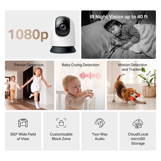 Cámara De Seguridad Mercusys MC200 Wifi Día/noche Full Hd