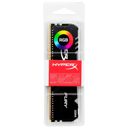 Memoria Ram Gamer Rgb 16gb Hyperx Fury Black Ddr4 3600 Mhz