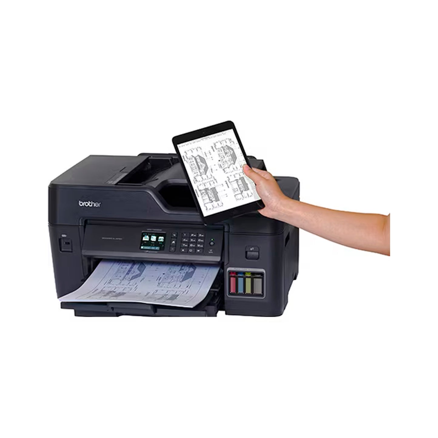 Impresora Multifuncional Brother MFC-T4500DW Inalambrica