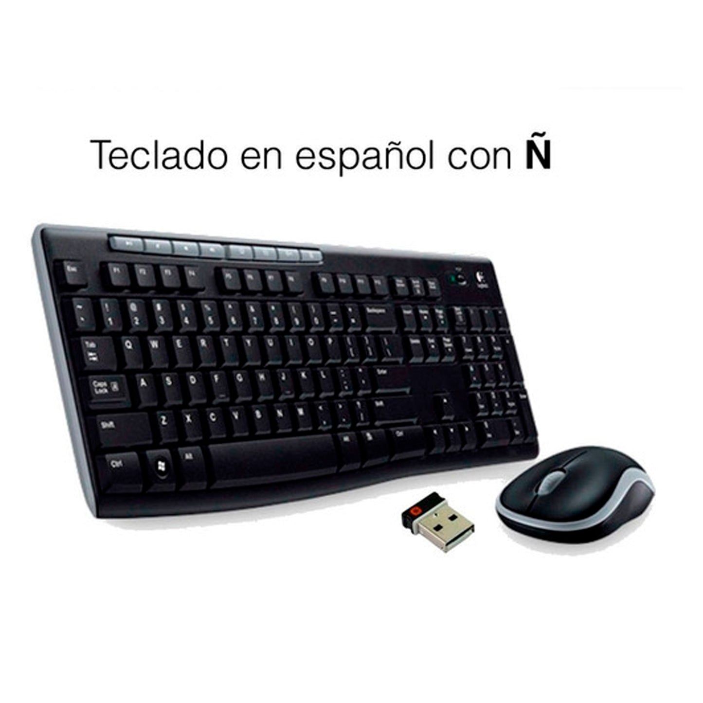 Combo Logitech Mk270 Mouse Y Teclado Inalambrico