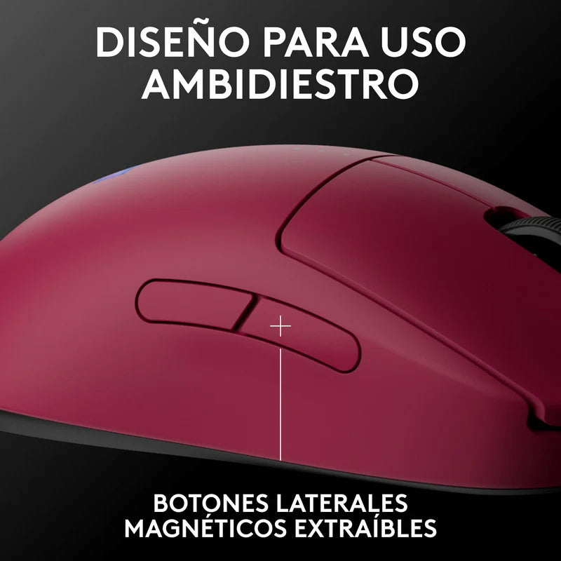 Mouse Gaming Inalámbrico Logitech G Pro 2 LIGHTFORCE Magenta