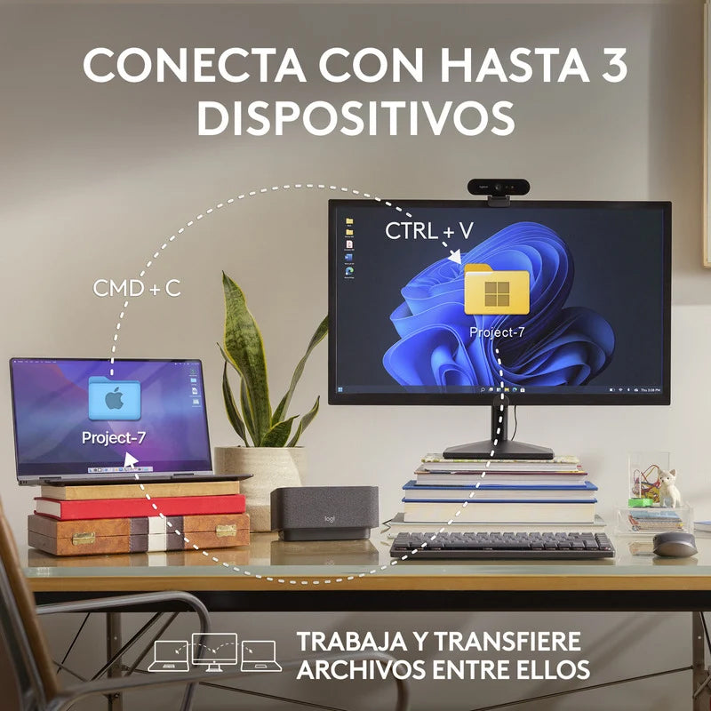 Mouse inalámbrico Logitech MX ANYWHERE 3S Recargable Grafito