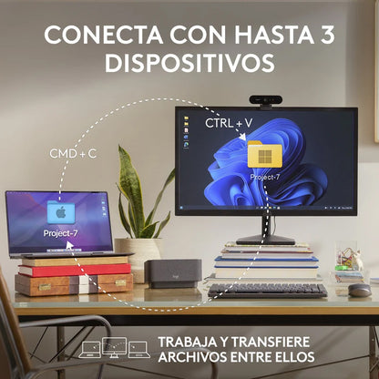 Mouse inalámbrico Logitech MX ANYWHERE 3S Recargable Grafito