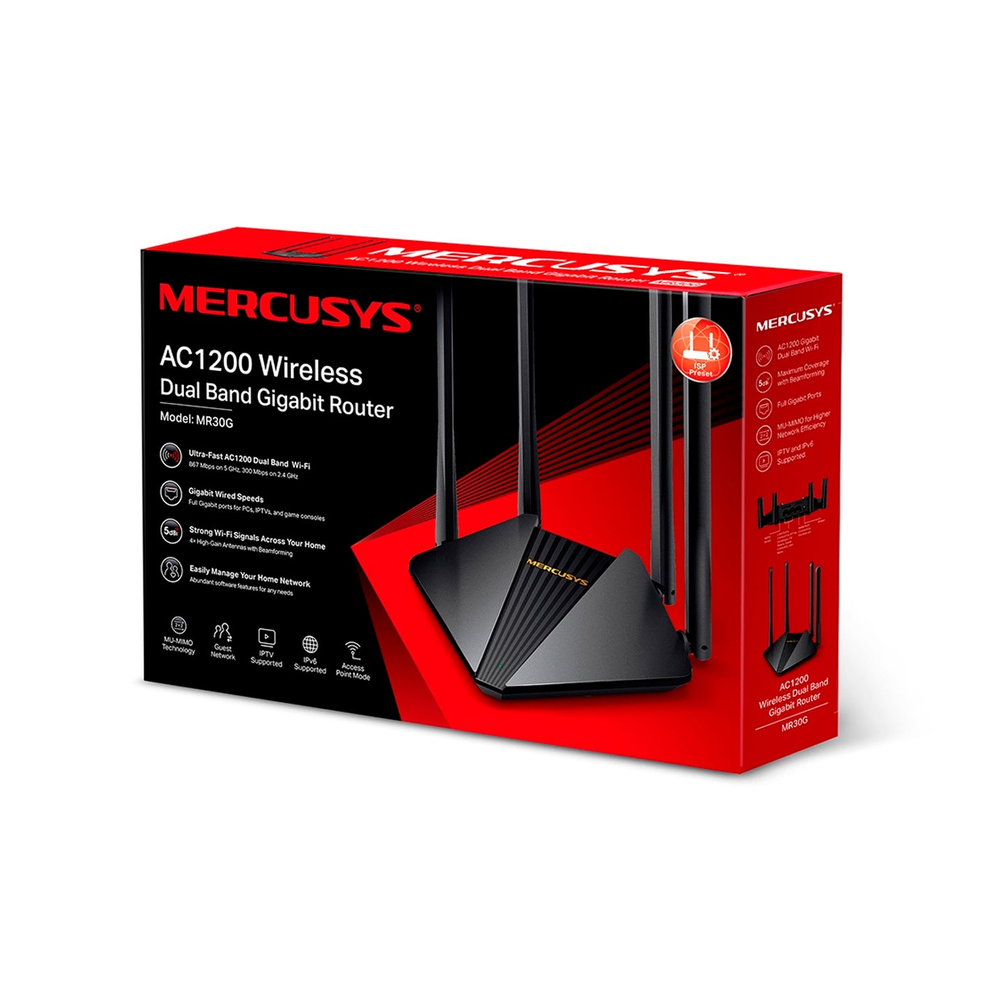Router Inalámbrico Mercusys Mr30g Wifi Ac1200 x 2 Unidades