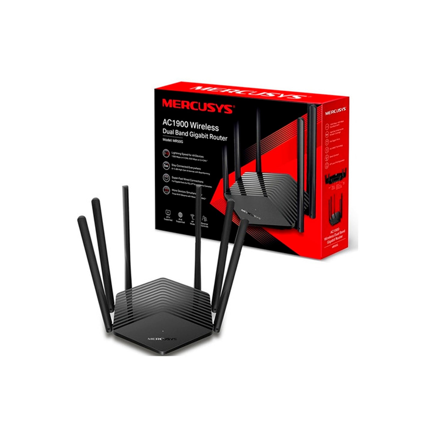 Mercusys Mr50g Router Wifi Banda Dual Ac1900 Puertos Gigabit