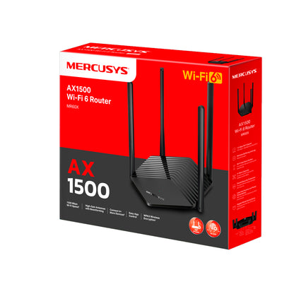 Router Mercusys MR60X Dual banda AX1500 Wifi 6