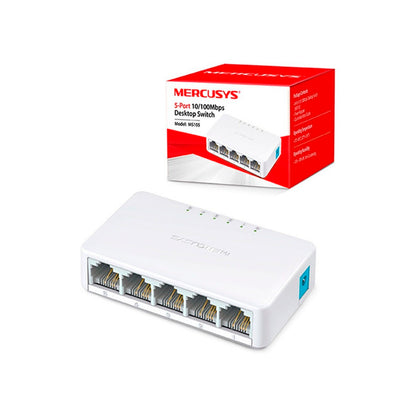 Switch De Escritorio 5 Puertos 10/100mbps Ms105 Mercusys
