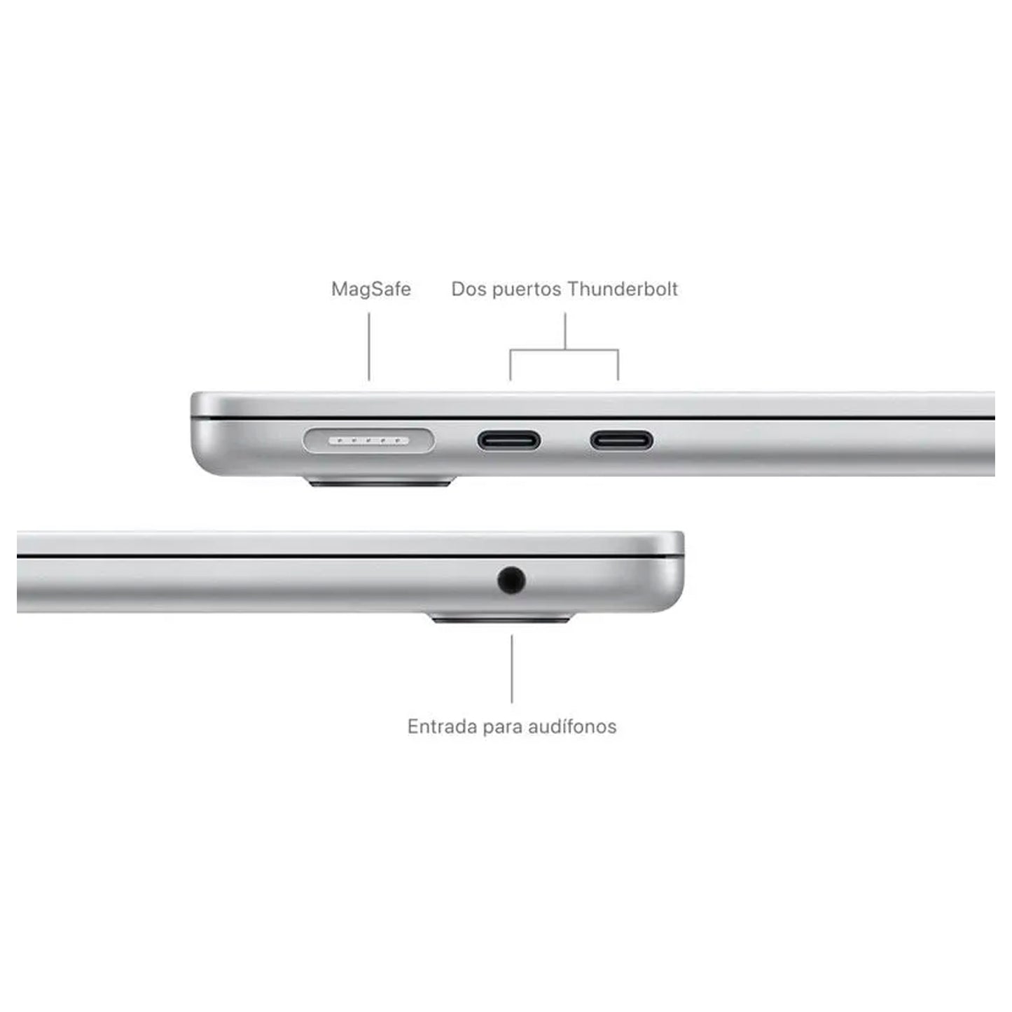 Portátil Apple MacBook Air M3 16GB 256GB Retina 13 - Gris