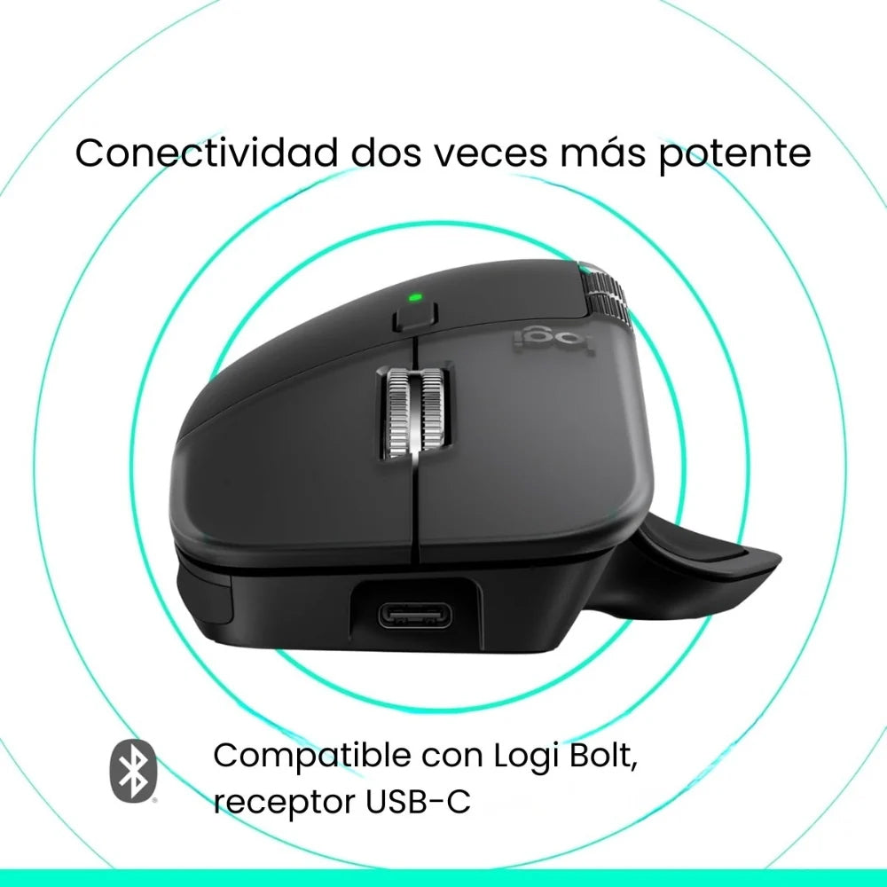 Mouse Logitech MX Master 4 Inalámbrico Bluetooth - Grafito