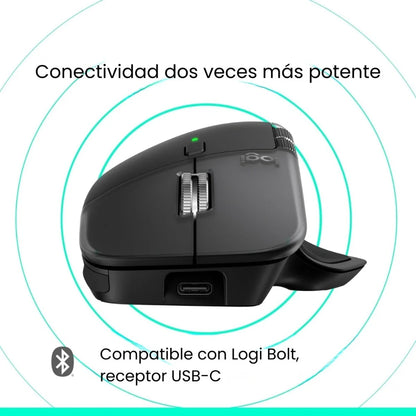 Mouse Logitech MX Master 4 Inalámbrico Bluetooth - Grafito