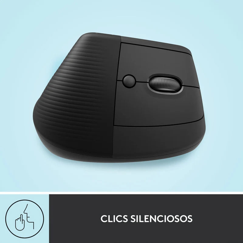 Mouse Vertical Inalámbrico Logitech Serie Ergo Lift Grafito