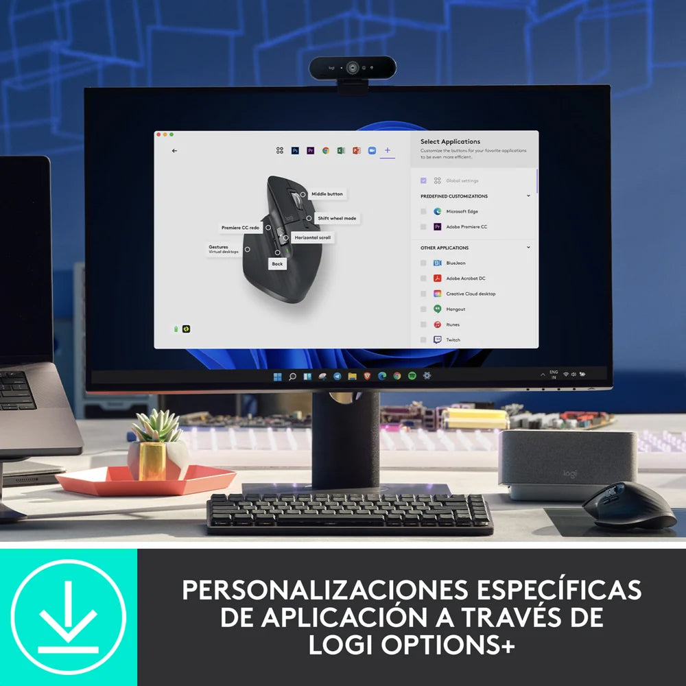Mouse Logitech MX Master 3S Inalámbrico Bluetooth