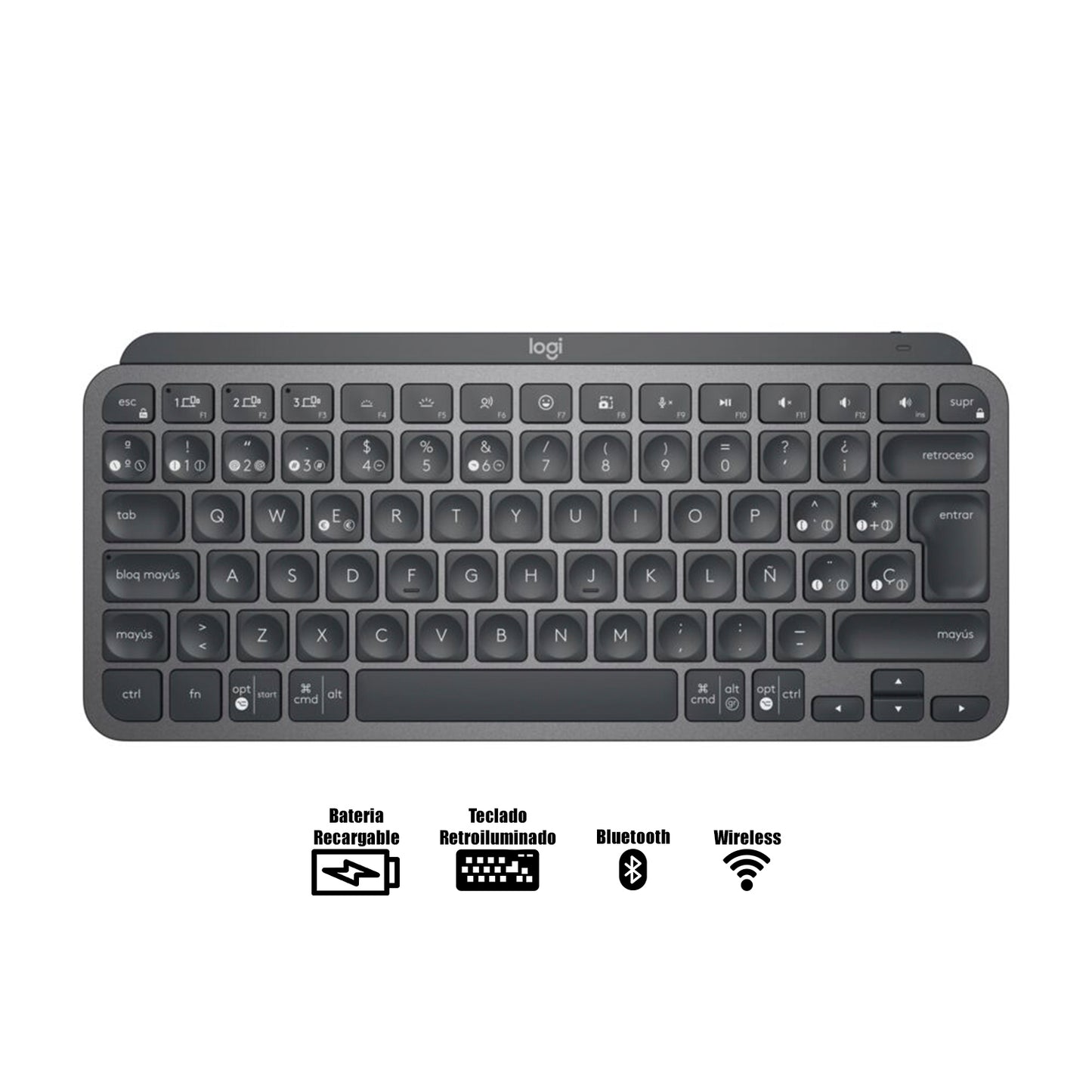 Teclado Logitech mx keys mini Bluetooth Win y Mac Español
