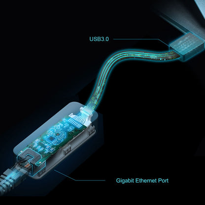 Tp-link, Adaptador De Red Usb 3.0 A Ethernet Gigabit, Ue306