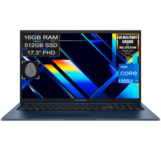 Portátil Asus Vivobook 17 X1704 Corei7 1355u 16gb 512gb Azul