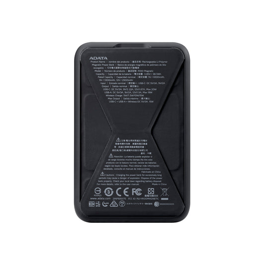 Power Bank Adata 10000 Mah PR100-12BK Multi Carga - Negro