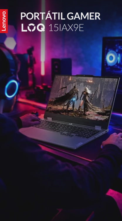 Portátil Lenovo LOQ Core i5 12450HX 16GB 512GB RTX 3050 FHD