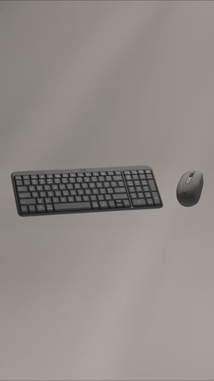 Combo Teclado y Mouse Bluetooth logitech MK250 - Grafito