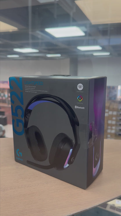 Diadema Gamer Logitech G522 inalámbrica LIGHTSYNC RGB Negro