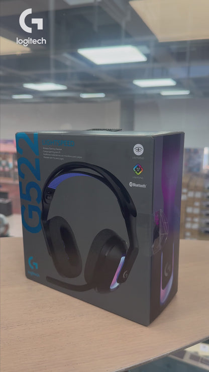 Diadema Gamer Logitech G522 inalámbrica LIGHTSYNC RGB Negro