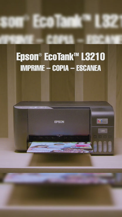 Epson L3210 Impresora Multifuncional 3 En 1 Ecotank Escaner