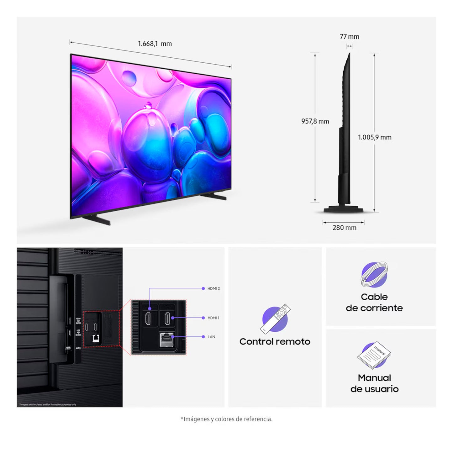 Televisor Samsung 75" Smart TV QLED Q6F 4K