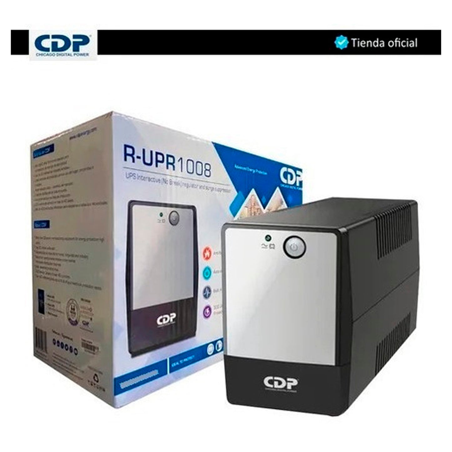 Ups Cdp R-upr 1008 1000va 1kva 8 Tomas