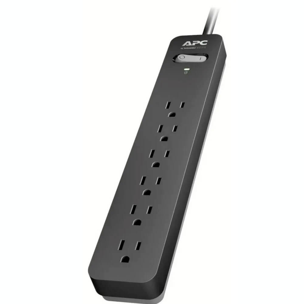 Multitoma Apc 6 Tomas 15a 120v Cable 180cm Pe66 Color Negro