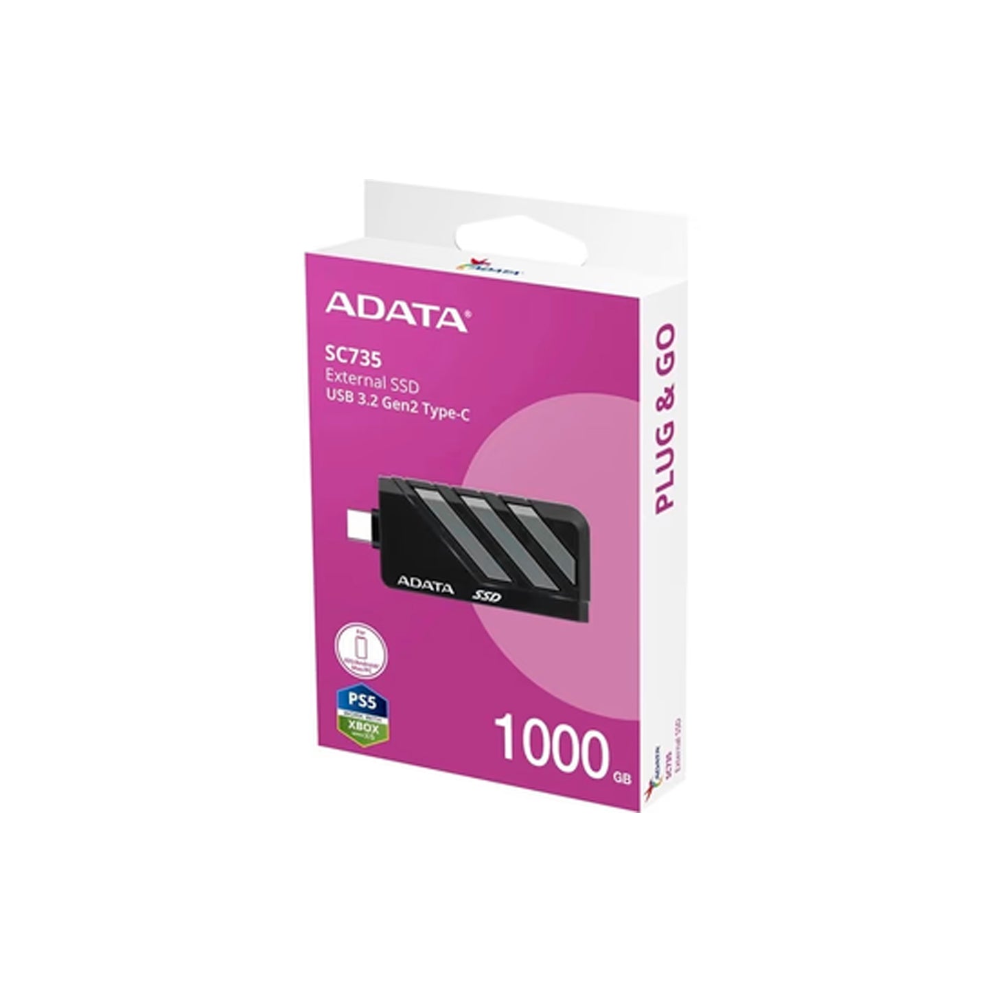 Disco Duro Externo Adata SC735 SSD 1TB USB-C