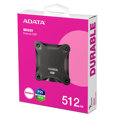 Disco sólido Adata externo SD620 512GB USB 3.2 Negro