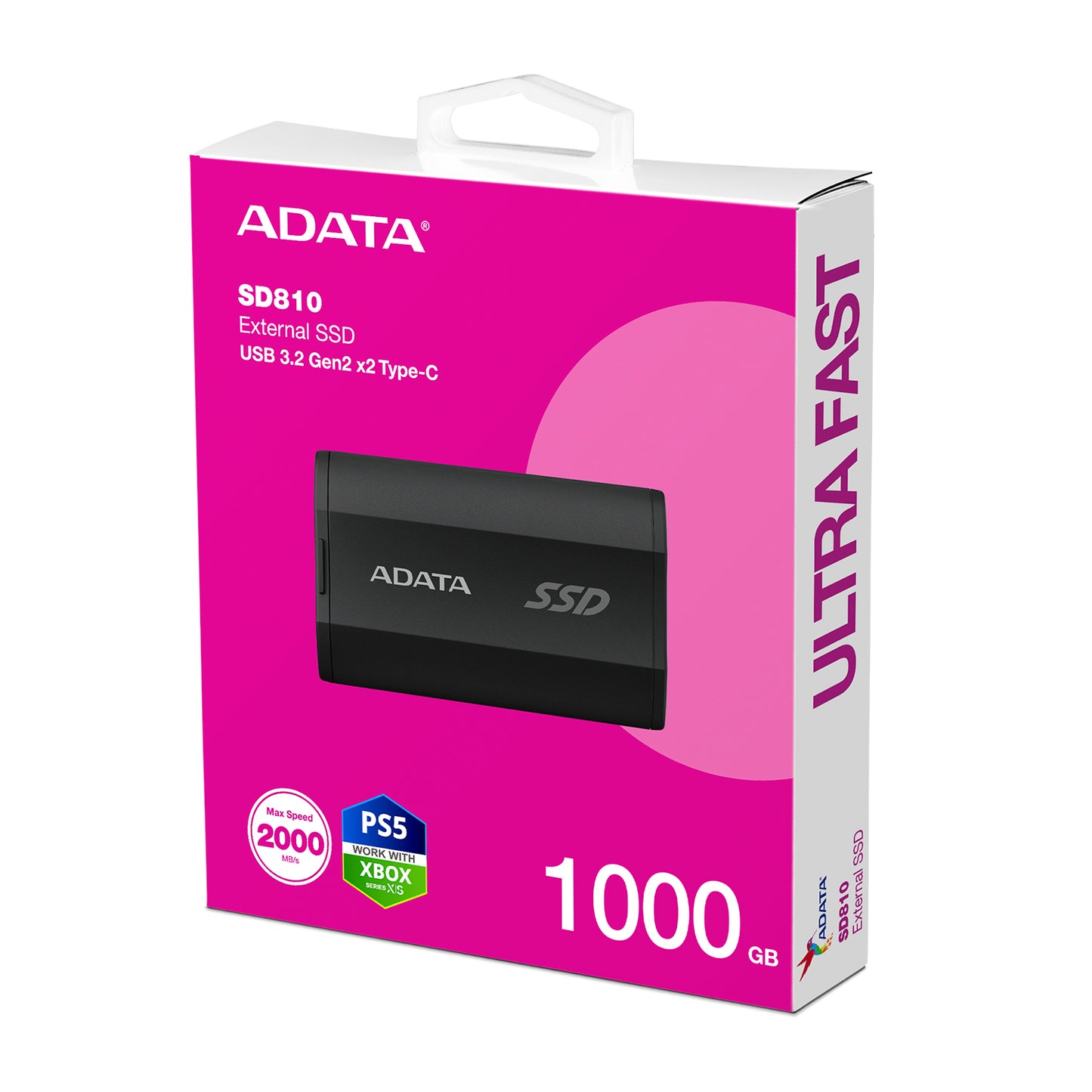 Disco Duro Externo Adata SD810 SSD 1000GB USB-C