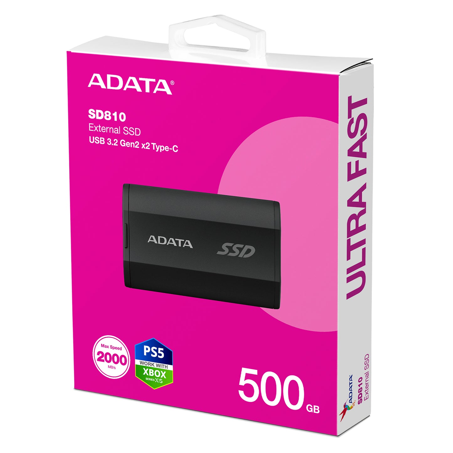 Disco Duro Externo Adata SD810 SSD 500GB USB-C