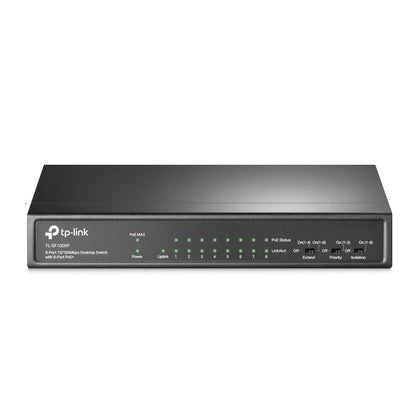 Switch Escritorio Tp-link Tl-sf1009p 8 Poe 9-port 10/100mbps