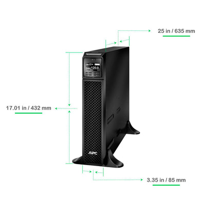 UPS APC SRT3000XLA 3kva 8 salidas NEMA 5-20R + 1 salida NEMA L5-30R