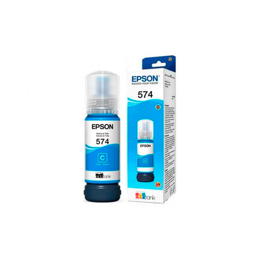 Botella de Tinta Epson T574220-AL ecotank cyan 70ML