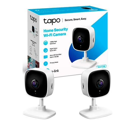Tapo C100 Cámara De Seguridad Wi-fi Audio Fhd X2 Unidades