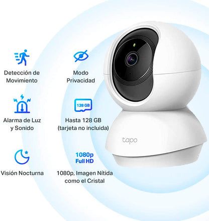 Tp-link Tapo C200 Cámara De Seguridad Wifi Fhd X3 Unidades